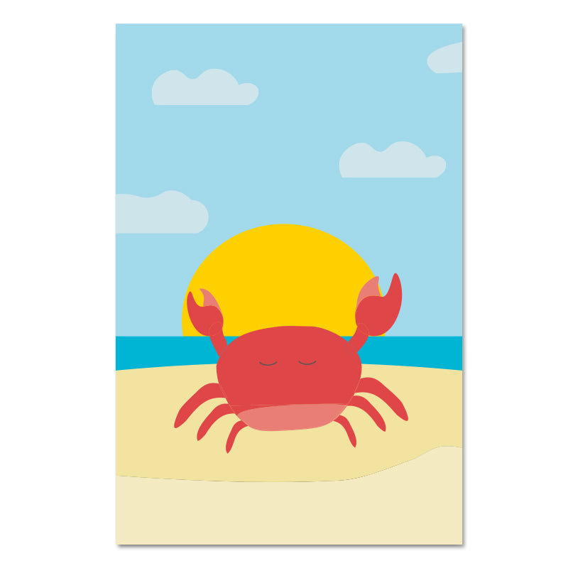 Poster Krab met ruimte