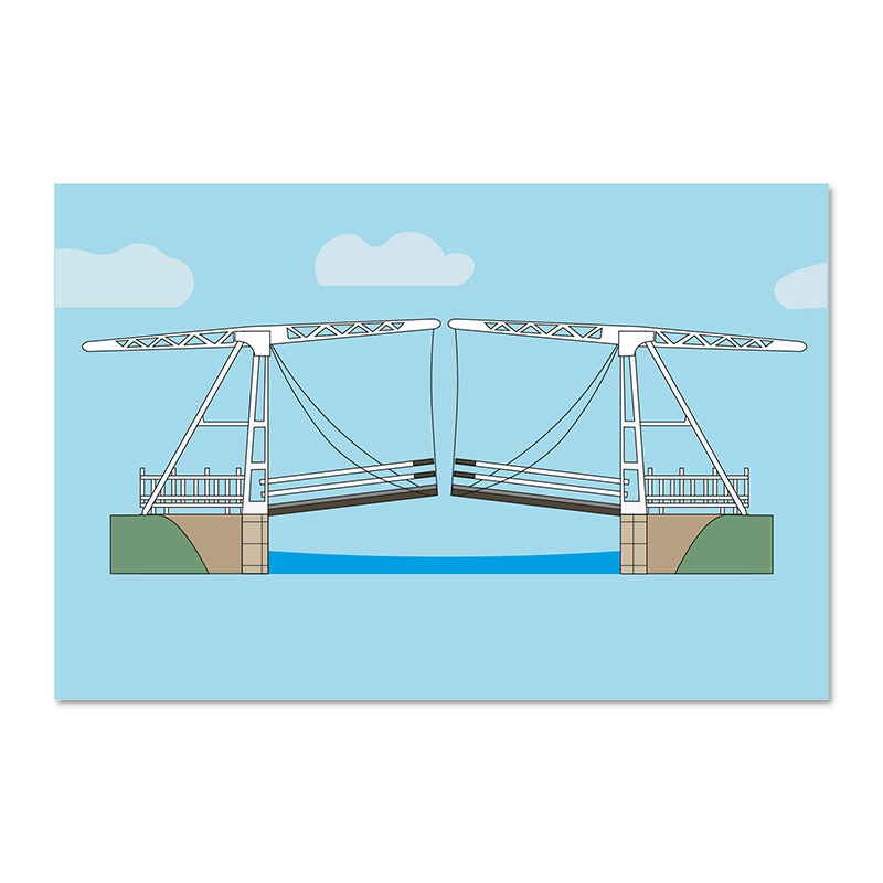 Poster Abel Tasmanbrug, Utrecht